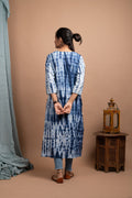 Kaajh Women's Blue Tie Dye Kurta