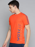 Alcis Men Typography Printed Dry Tech Slim Fit T-shirt