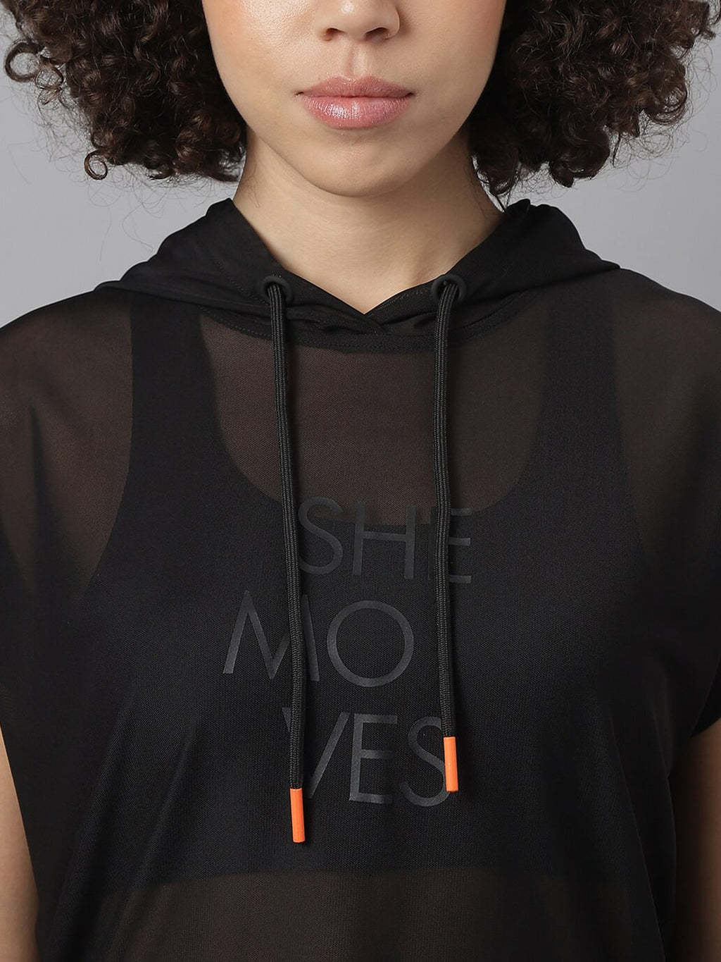 MKH Typography Printed Dri-FIT Hooded Relaxed Fit T-shirt