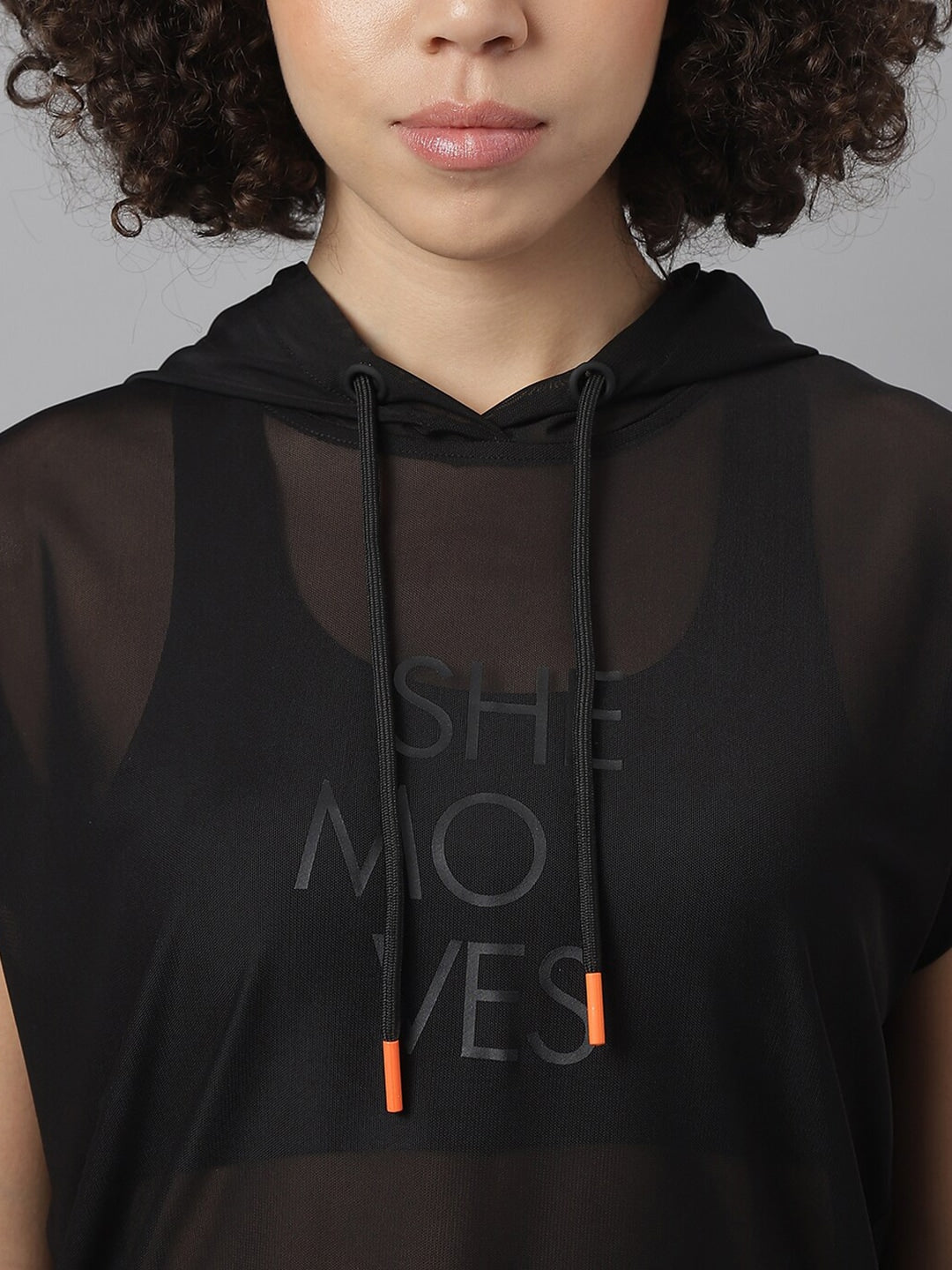 MKH Typography Printed Dri-FIT Hooded Relaxed Fit T-shirt