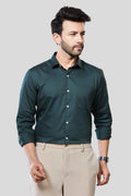 Jonesburg Men's Solid Slim Fit Formal Shirt