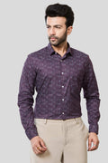 Jonesburg Men's Printed Slim Fit Formal Shirt