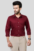 Jonesburg Men's Solid Slim Fit Formal Shirt