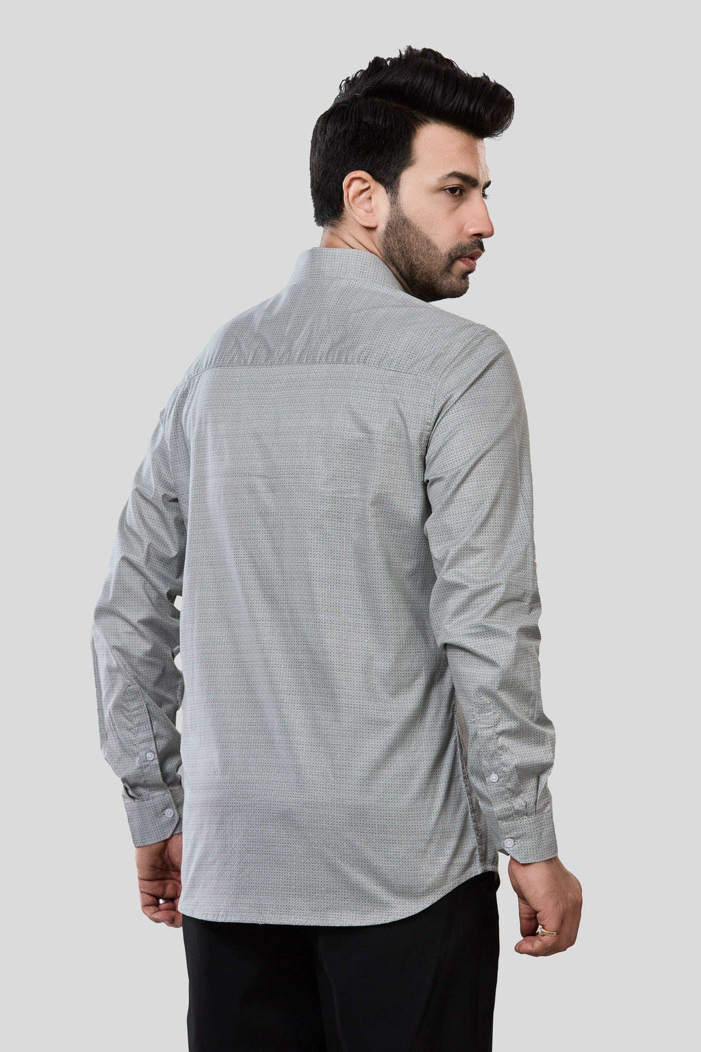 Jonesburg Men's Printed Slim Fit Formal Shirt