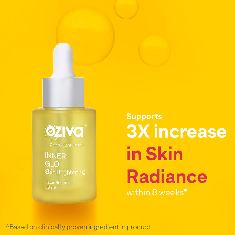 OZiva Plant Based Inner Glo Skin Brightening Face Serum