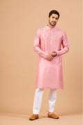 Pink Plain Kurta by Hilo Design