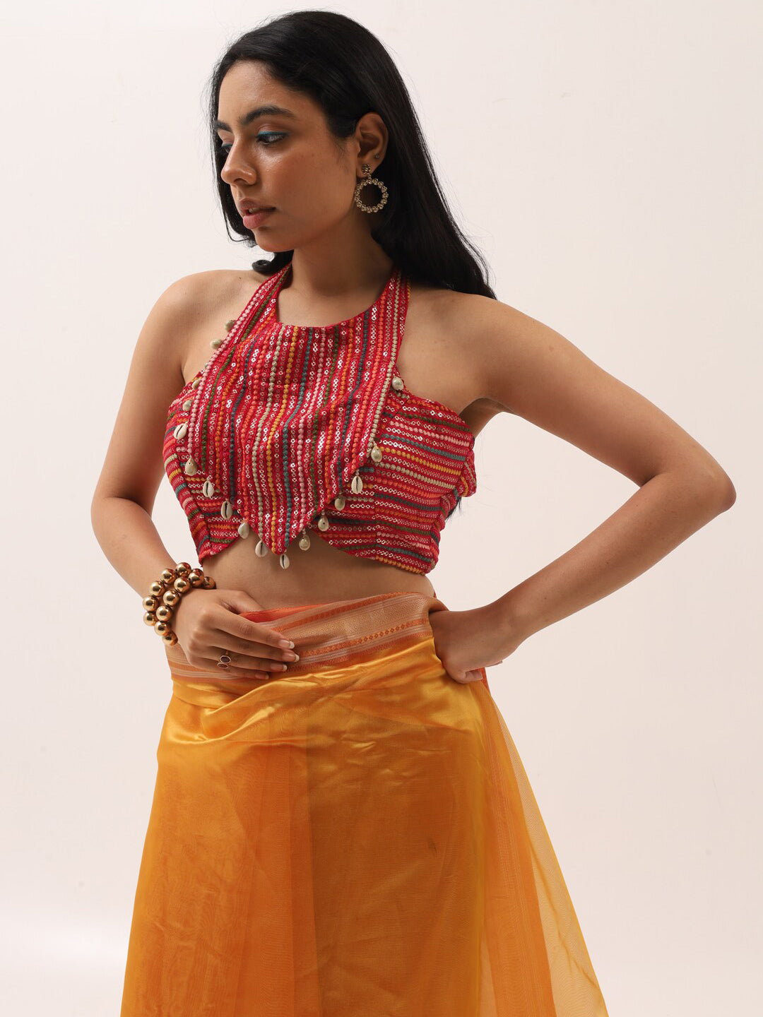 Tikhi Imli Organza Ready to Wear Saree