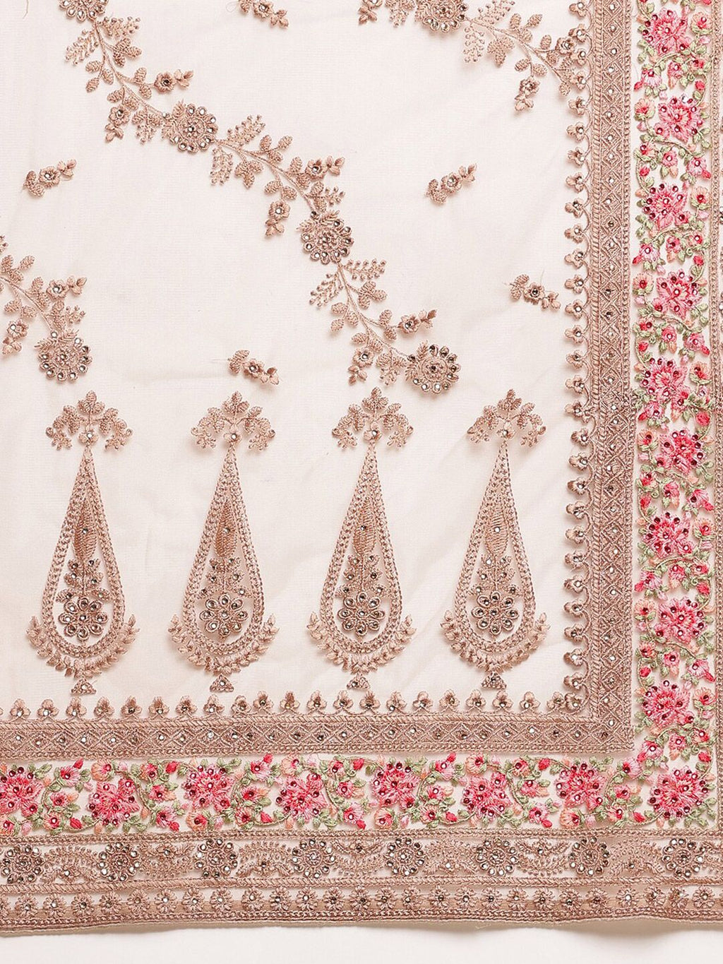 kasee Floral Embroidered Net Saree
