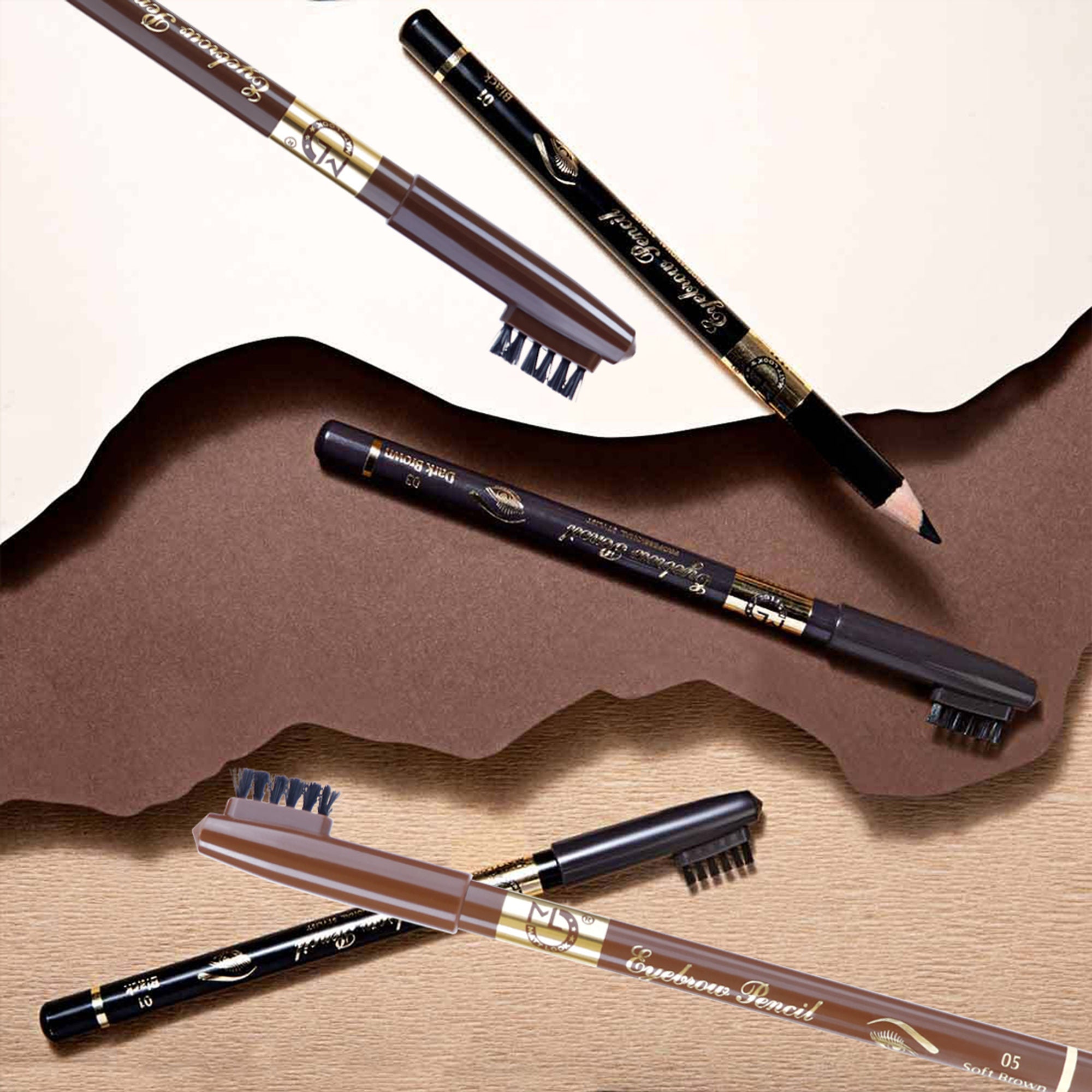 Matt Look Long Lasting Formula Professional Stylist Eyebrow Pencil - Dark Brown