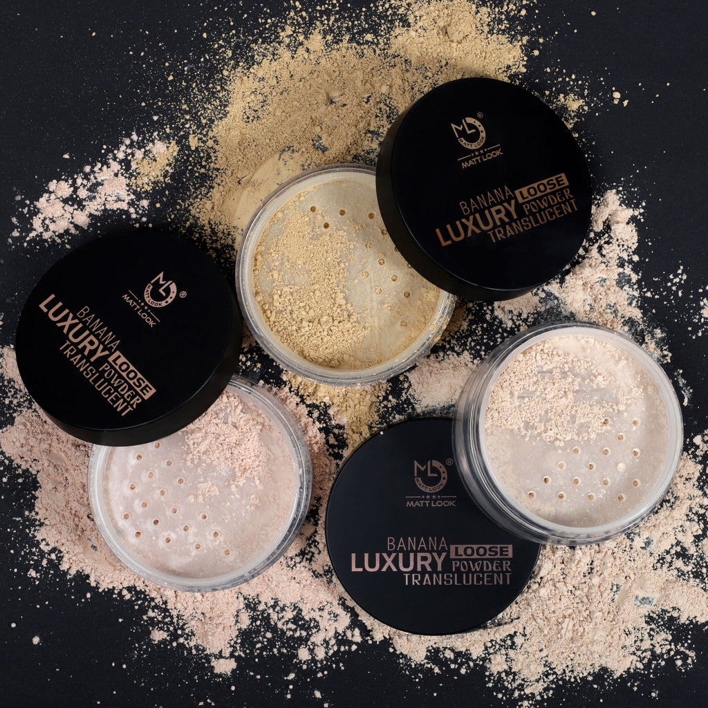 Matt Look Face Makeup Banana Luxury Loose Powder Translucent - Light