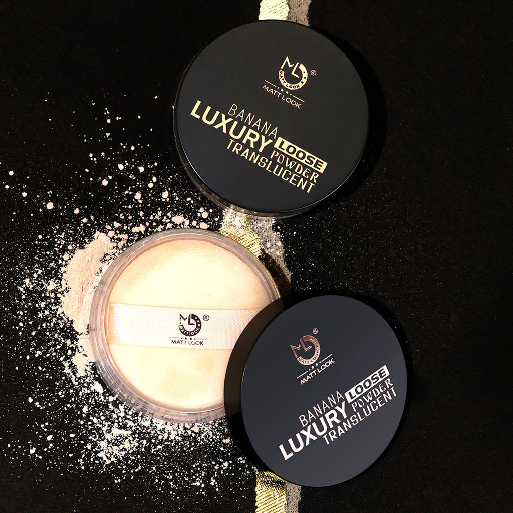Matt Look Face Makeup Banana Luxury Loose Powder Translucent - Ivory