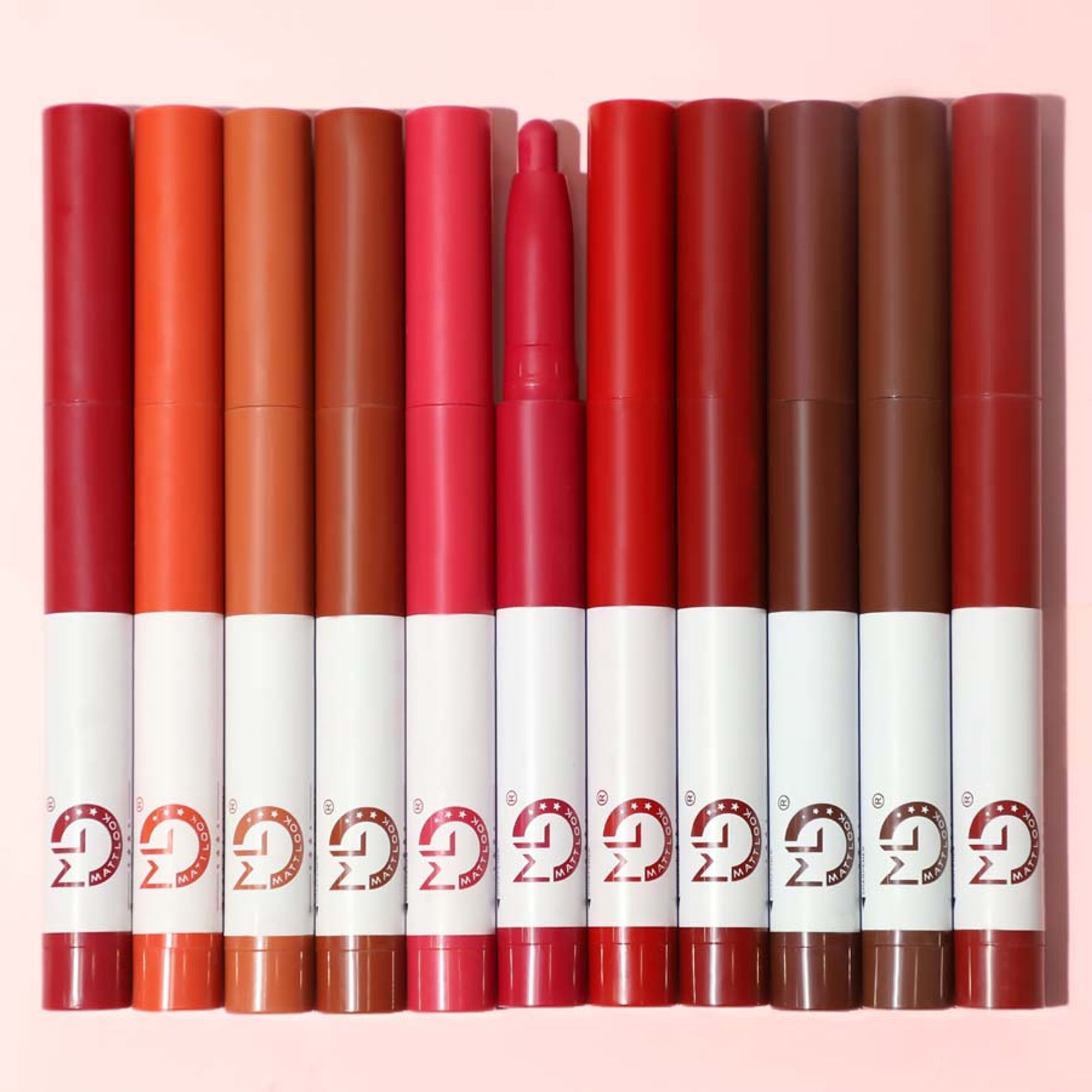 Matt Look Power Last Lip Stain Crayon Lipstick - Bomb Shell
