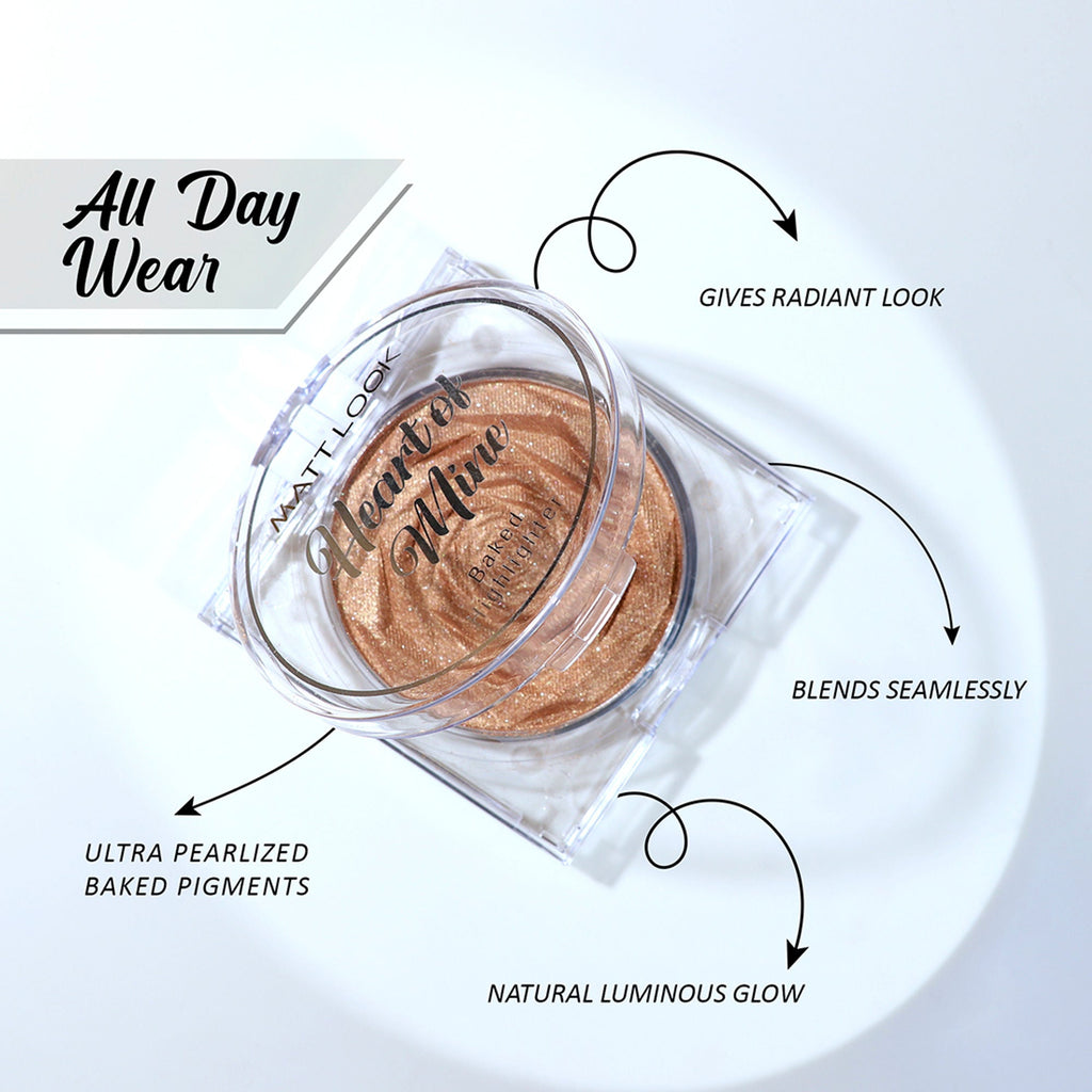 Matt Look Heart Of Mine Baked Highlighter - 01 Dream Light