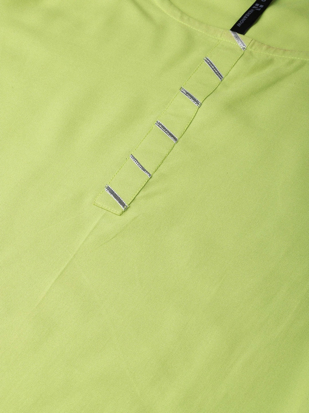 HERE&NOW Zesty Lime Green Gota Patti Kurta Set
