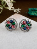 Shoshaa Multicoloured Contemporary Studs Earrings