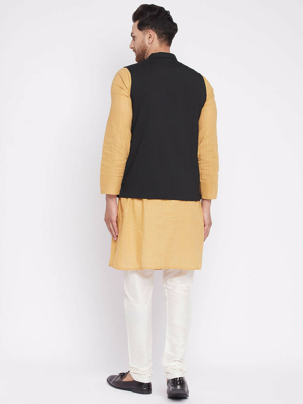 Even Apparels Men Black Nehru Jacket