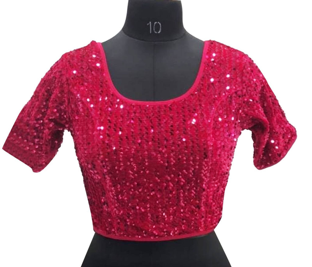 Vamika Rani Velvet Sequence Blouse