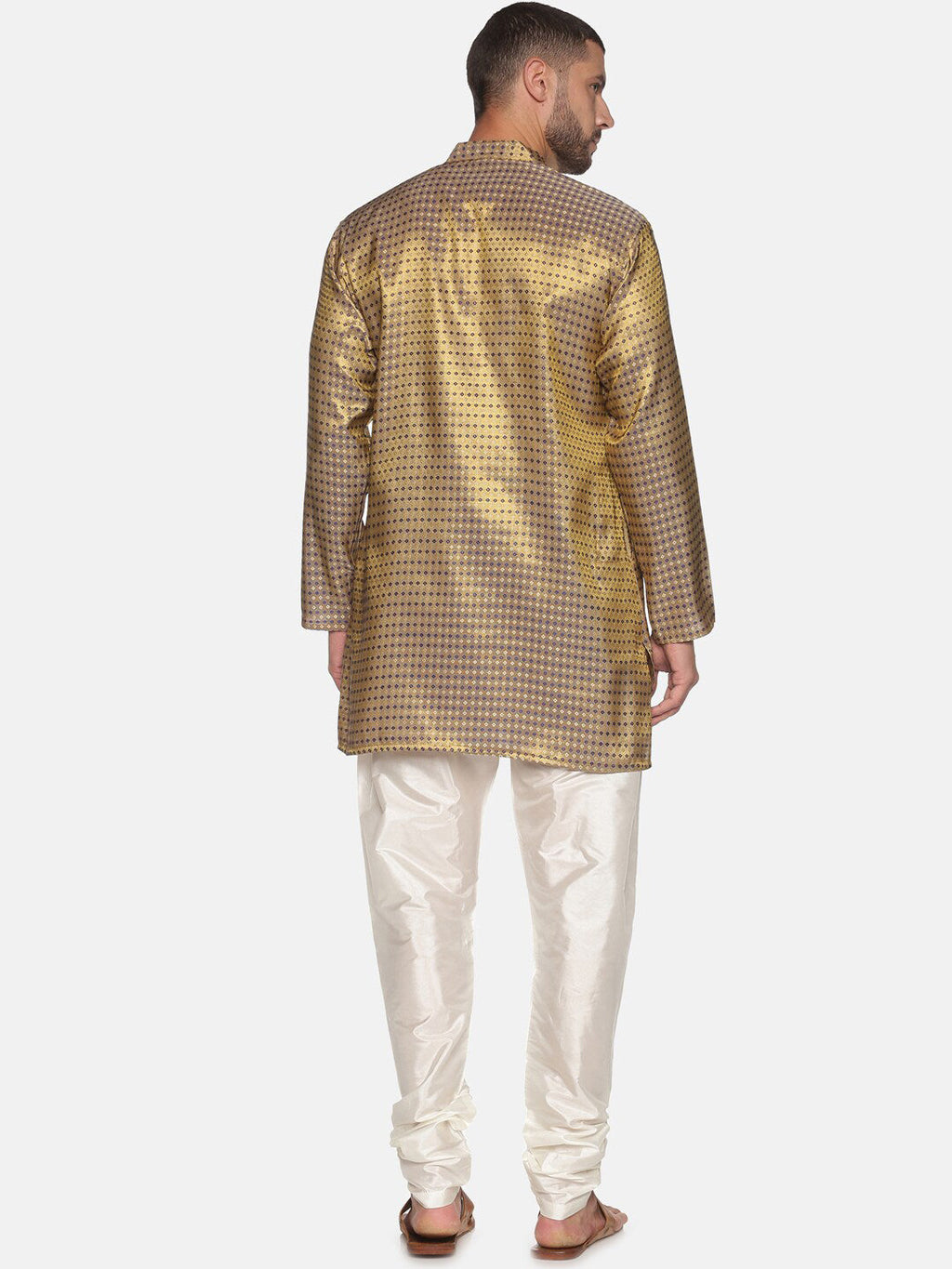 Sethukrishna Men Blue Kurta with Pyjamas