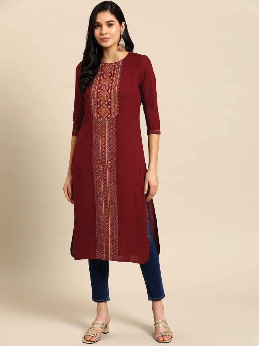 All About You Women Ethnic Motifs Printed Kurta
