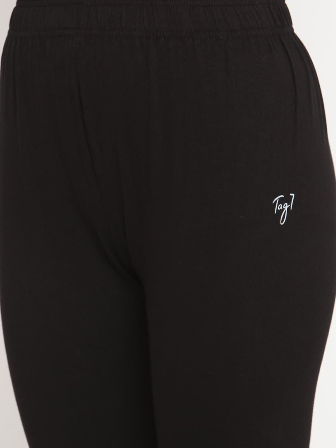 TAG 7 Women Pack Of 2 Solid Ankle-Length Leggings