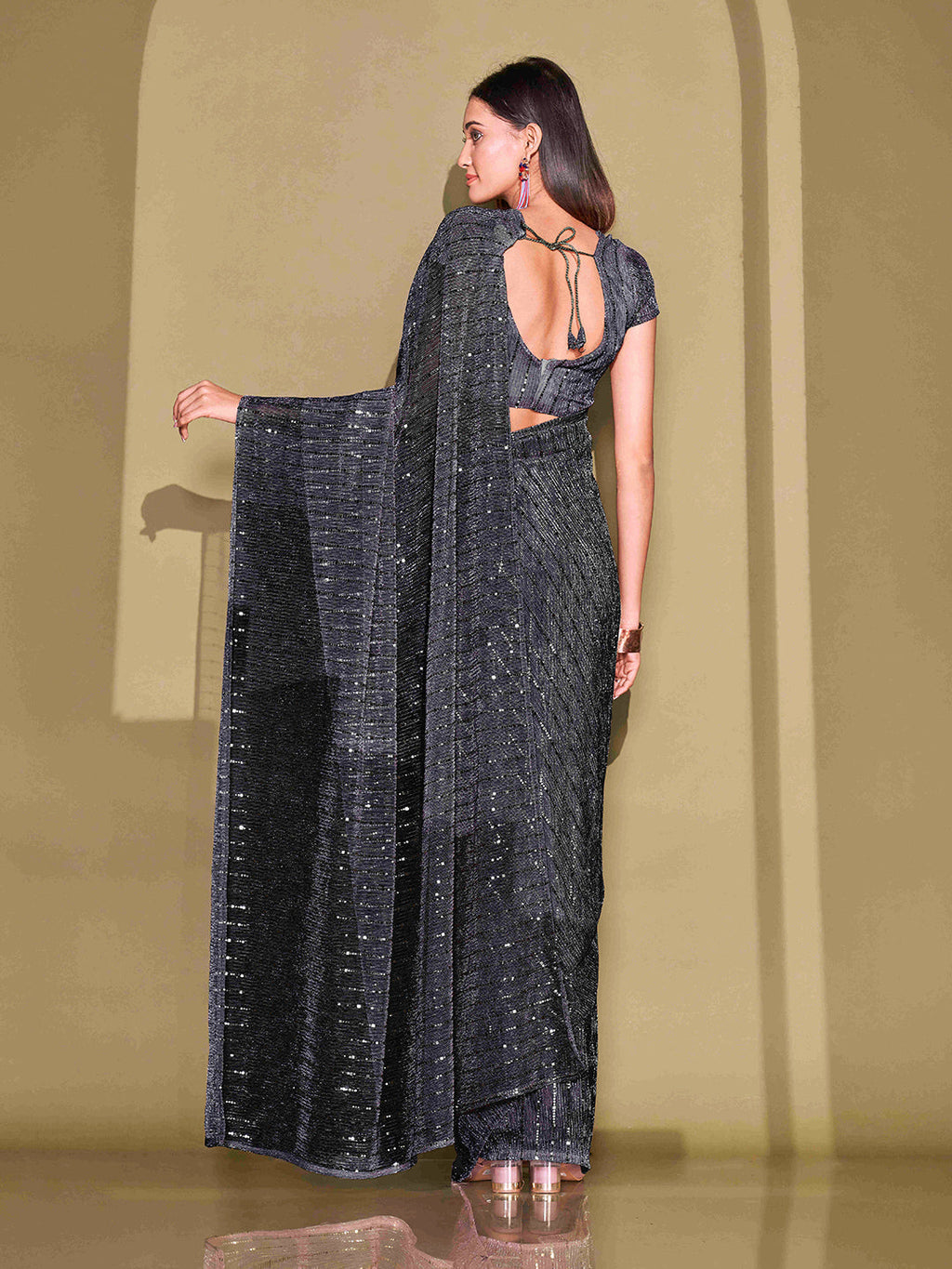 Tikhi Imli Sequinned Embellished Saree