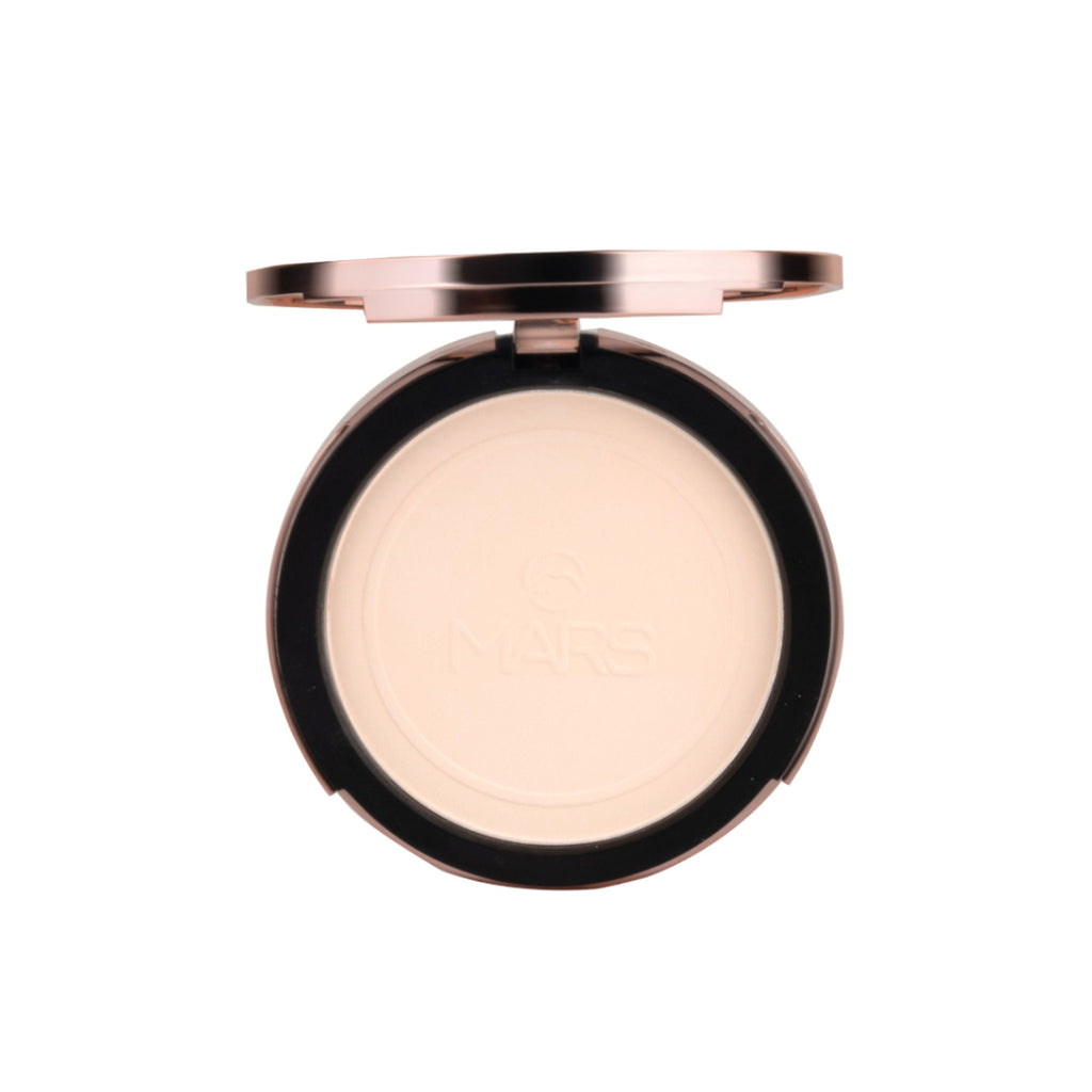 MARS Cosmetics Matte On Compact Powder with Applicator Puff - 02 Beige