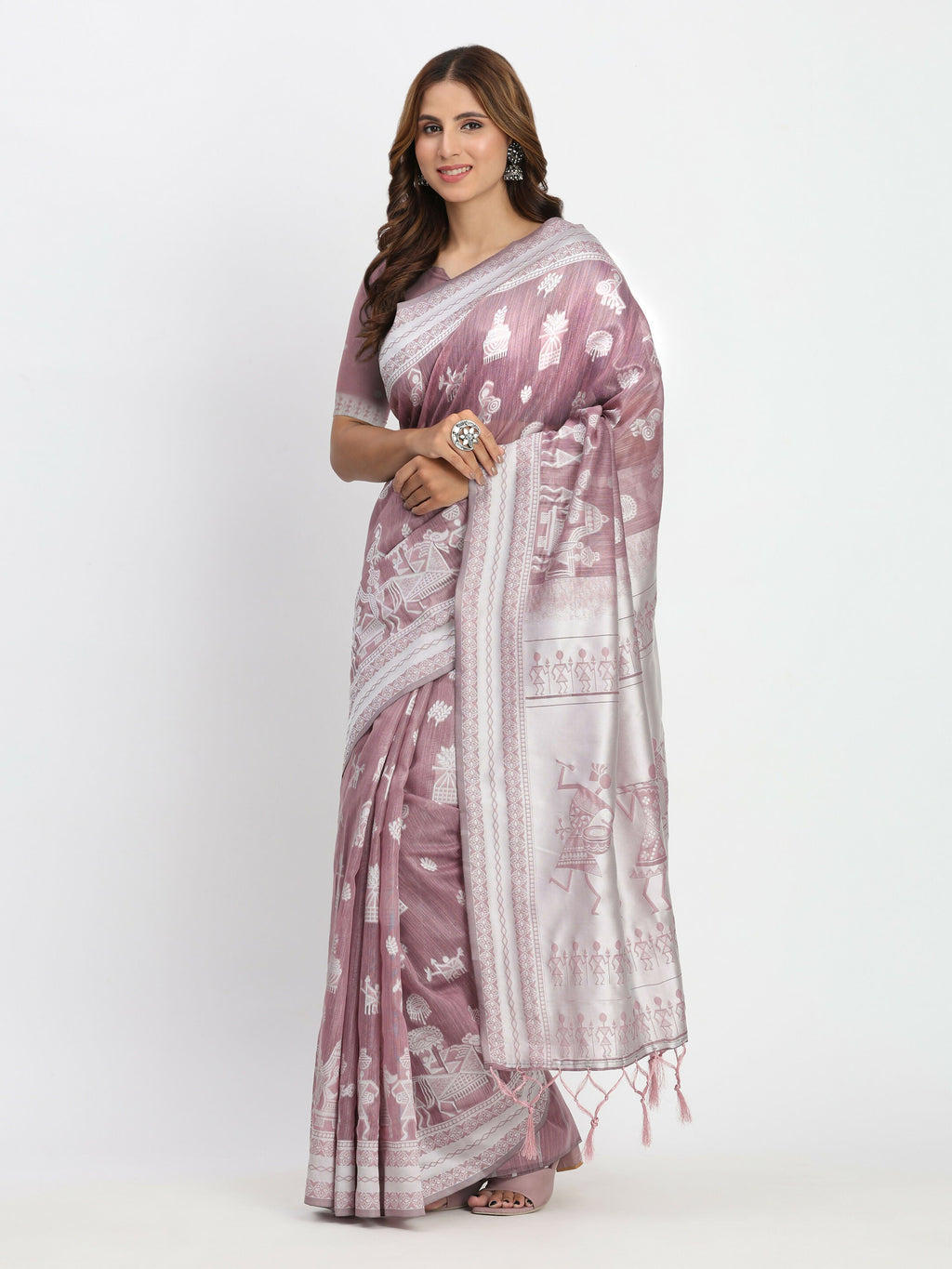 Shree Shyam Fashion Linen Cotton Sea Green Saree