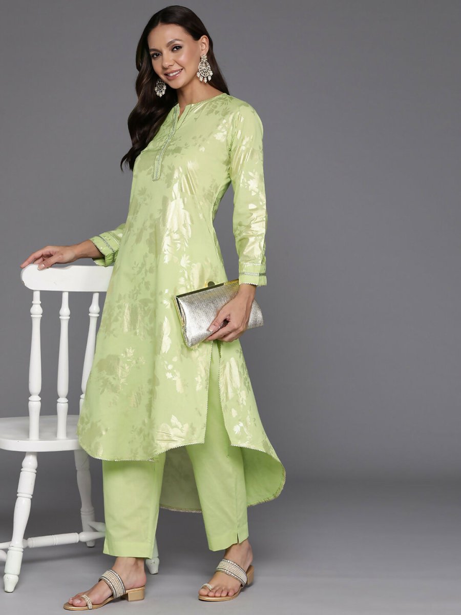 Ahalyaa Women's Traditional wear Kurta Set - Green