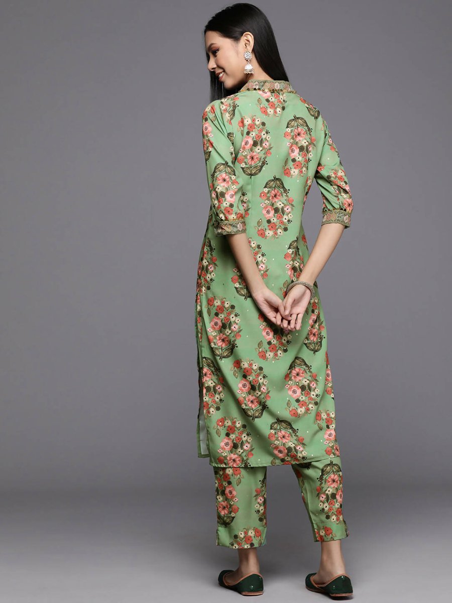Ahalyaa Women's Traditional wear Kurta Set - Green