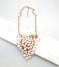 Bling Accessories Baroque & Swarovski Glass Pearls Cluster Necklace