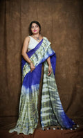 Exclusive Collection Violet Black Beautiful Super Soft Most Comfortable Pure Mul Cotton Saree