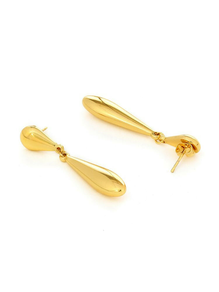 Golden Drop Earrings - Ruby Raang