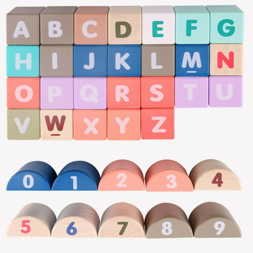 Nesta Toys 115 Pieces Wooden City Building Blocks, Stacking Educational Toys |Building Toys for Creative Play (3+ Years)