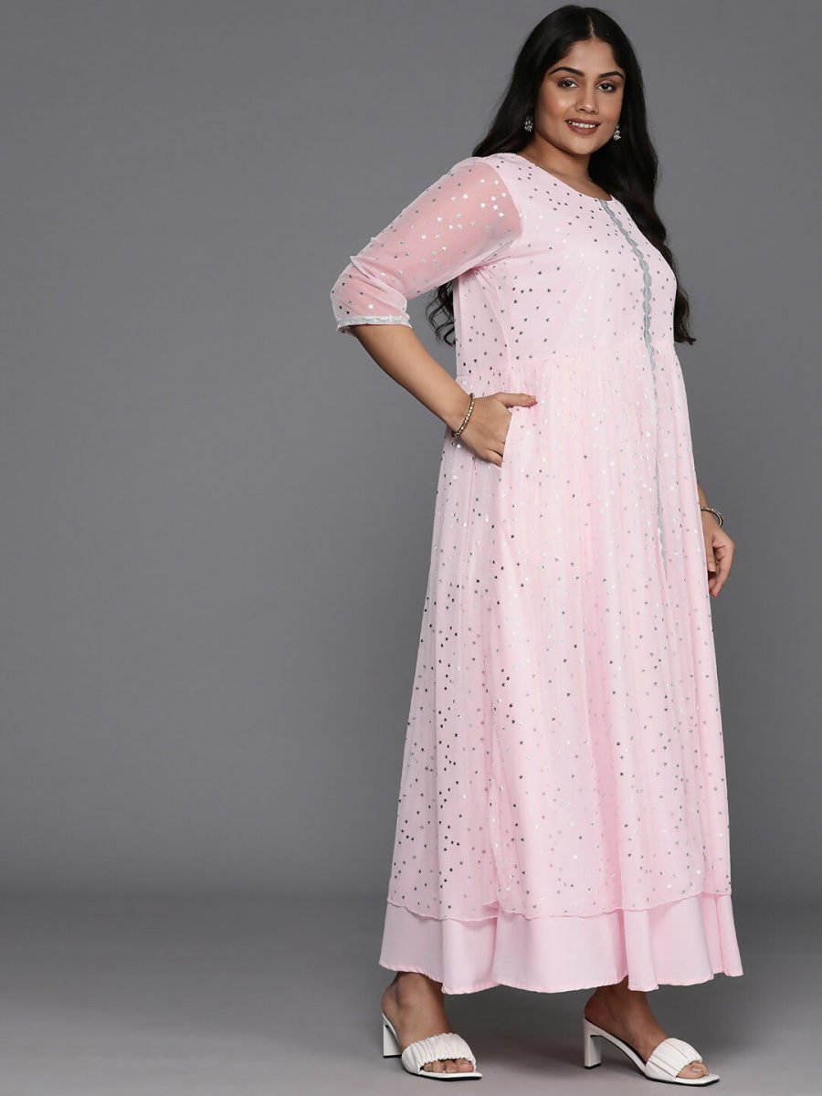 Ahalyaa Women's Traditional wear Ethnic Dress - Pink