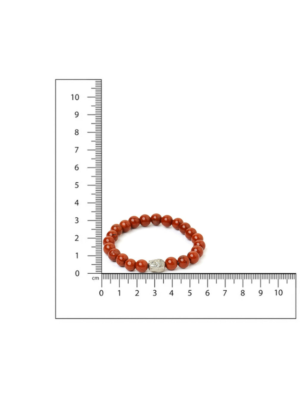 Red Jasper with Buddha Bracelet - Ruby Raang