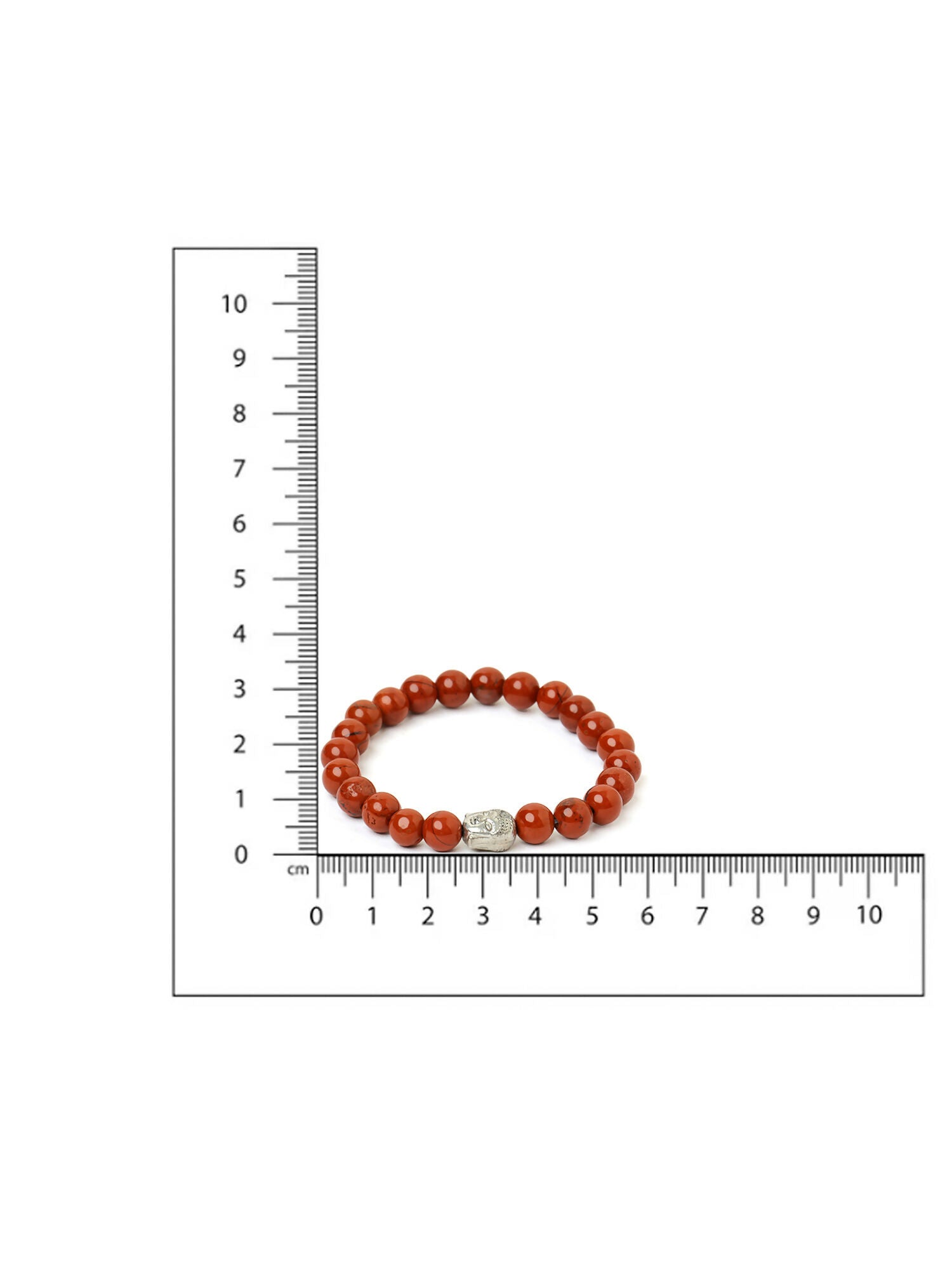 Red Jasper with Buddha Bracelet - Ruby Raang