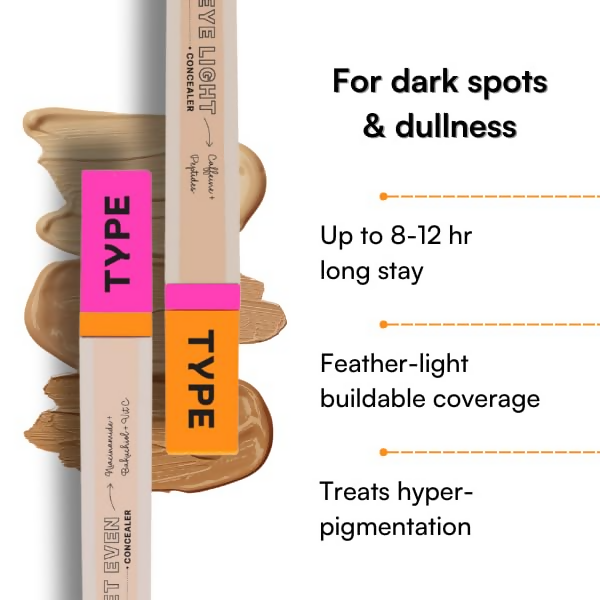 Type Beauty Get Even Concealer - Toffee 36