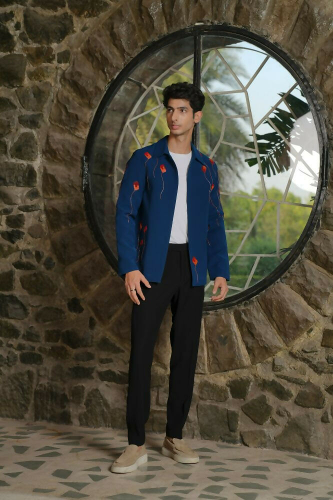 Torque Teal Blue Shacket by Hilo Design