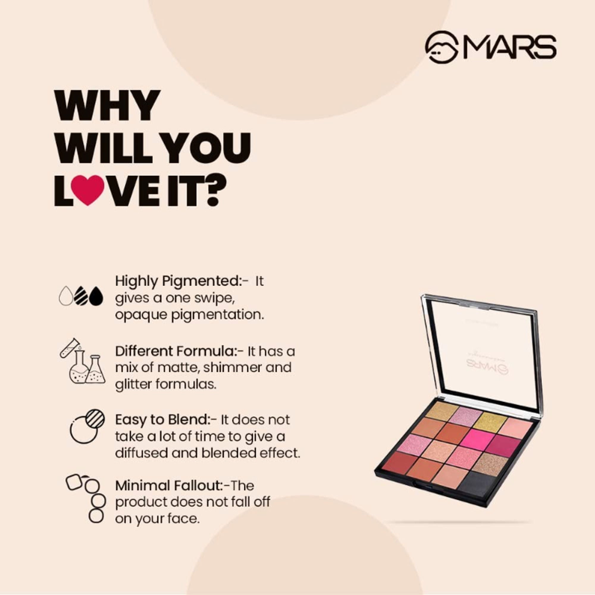 MARS Cosmetics Mesmereyes Eyeshadow Palette - 1