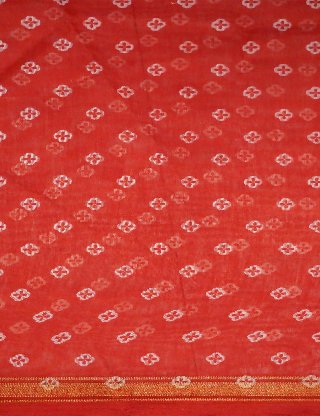 Shades Of Red Floral Design Semi Chanderi Saree By Gayathri Reddy Designer Studio