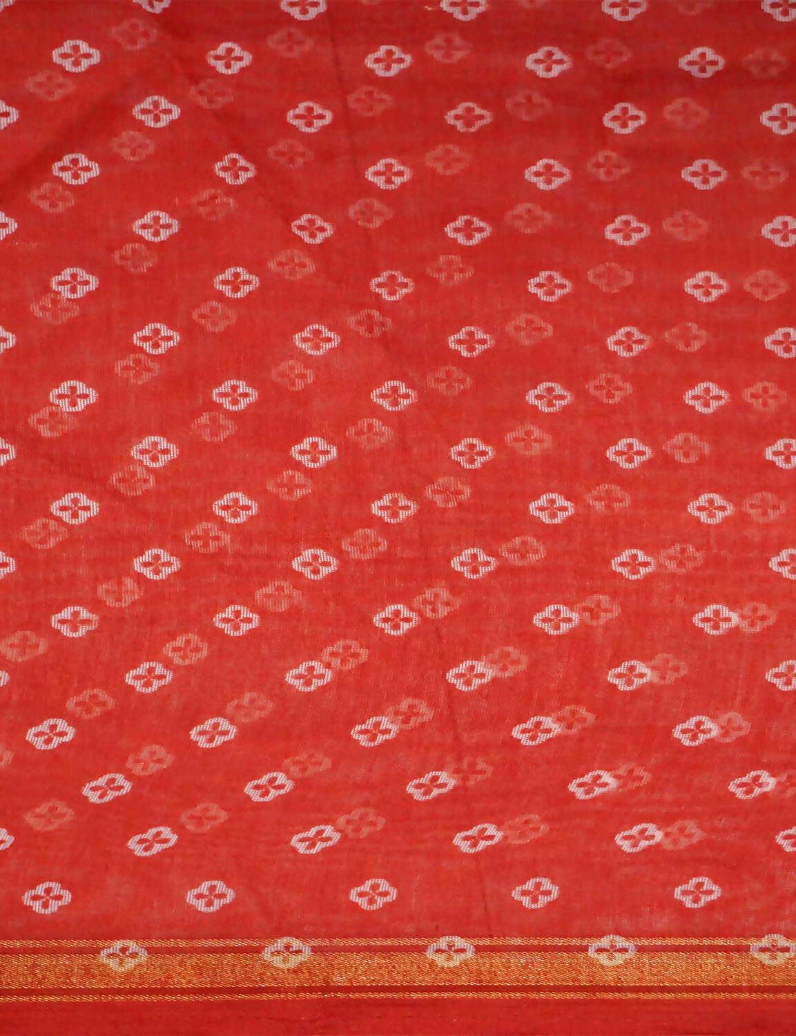 Shades Of Red Floral Design Semi Chanderi Saree By Gayathri Reddy Designer Studio