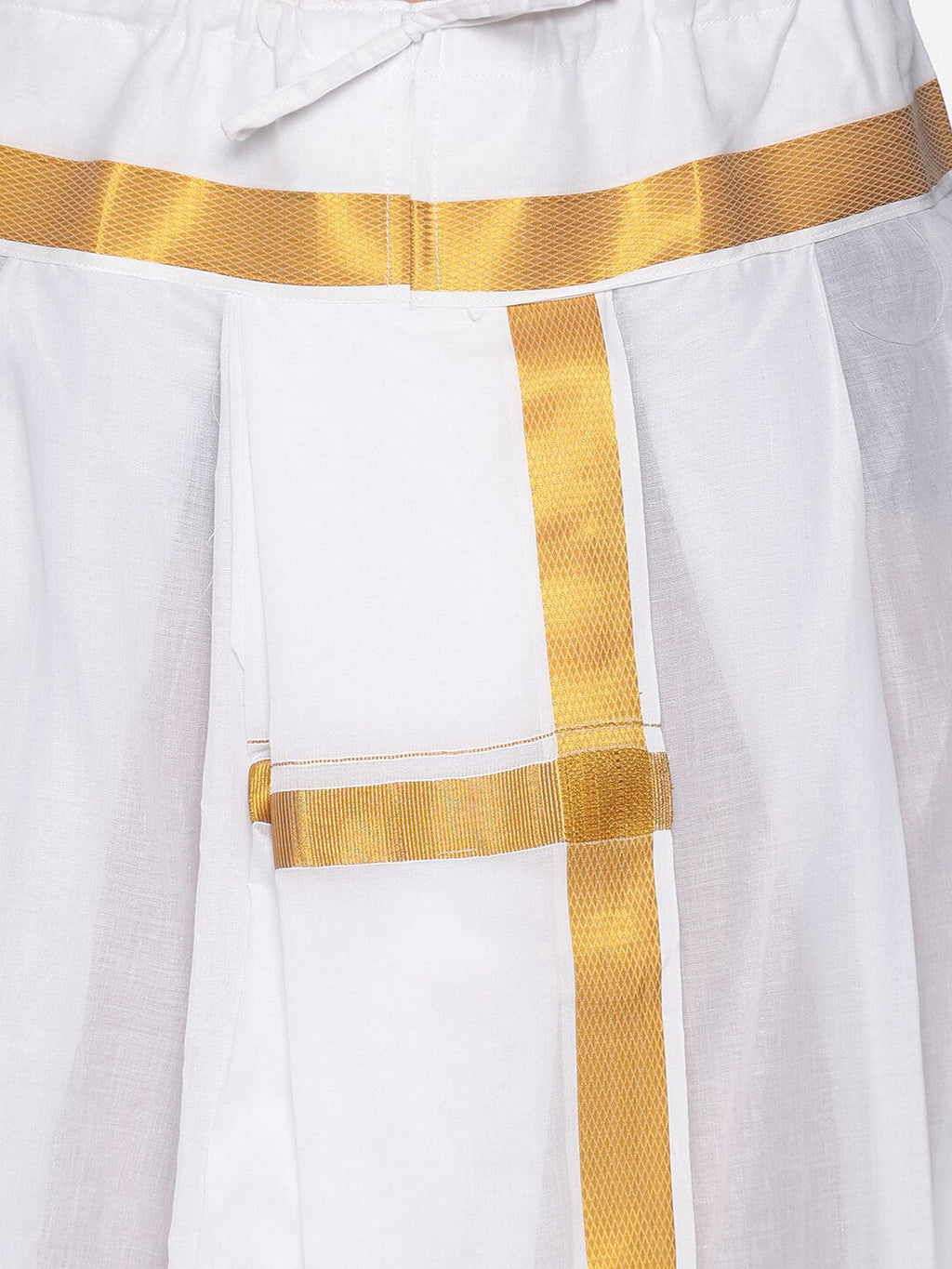 Sethukrishna Men White Readymade Cotton Dhoti