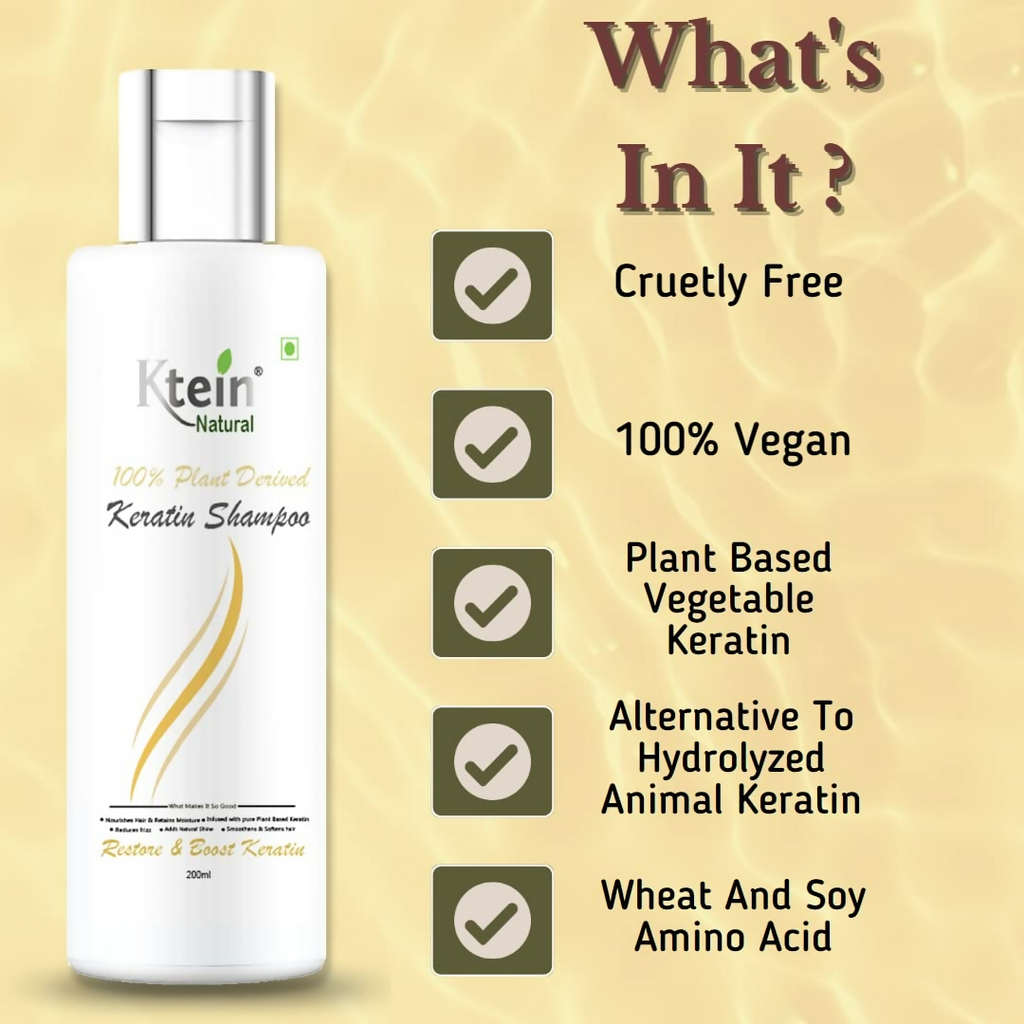 Ktein Natural 100% Plant Derived Keratin Shampoo