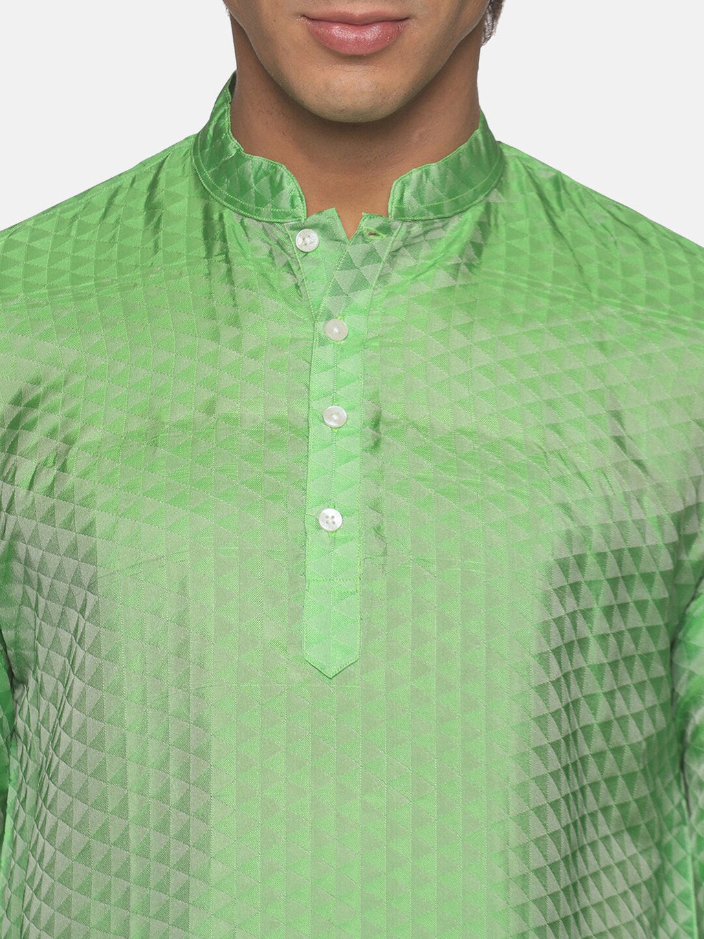 Sethukrishna Green Kurta with Pyjamas For Men