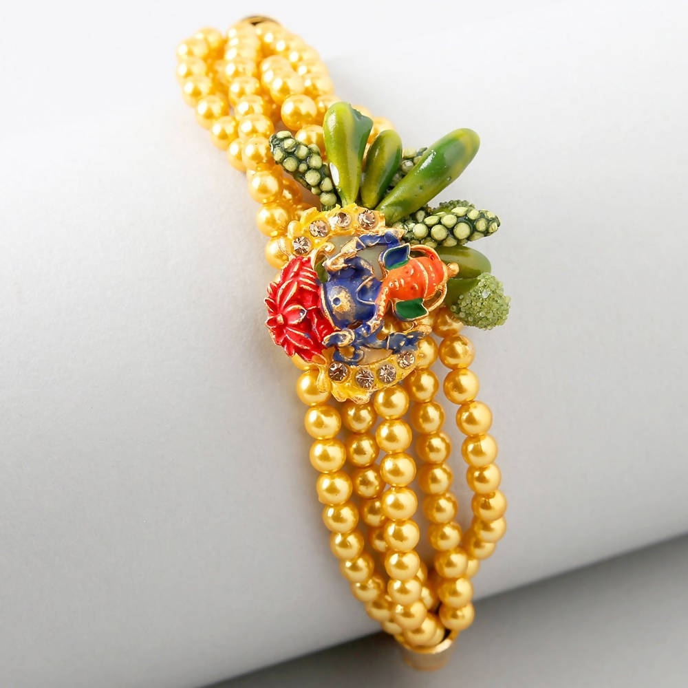 Vibrant Ganesha Rakhi & Kaju Katli Box