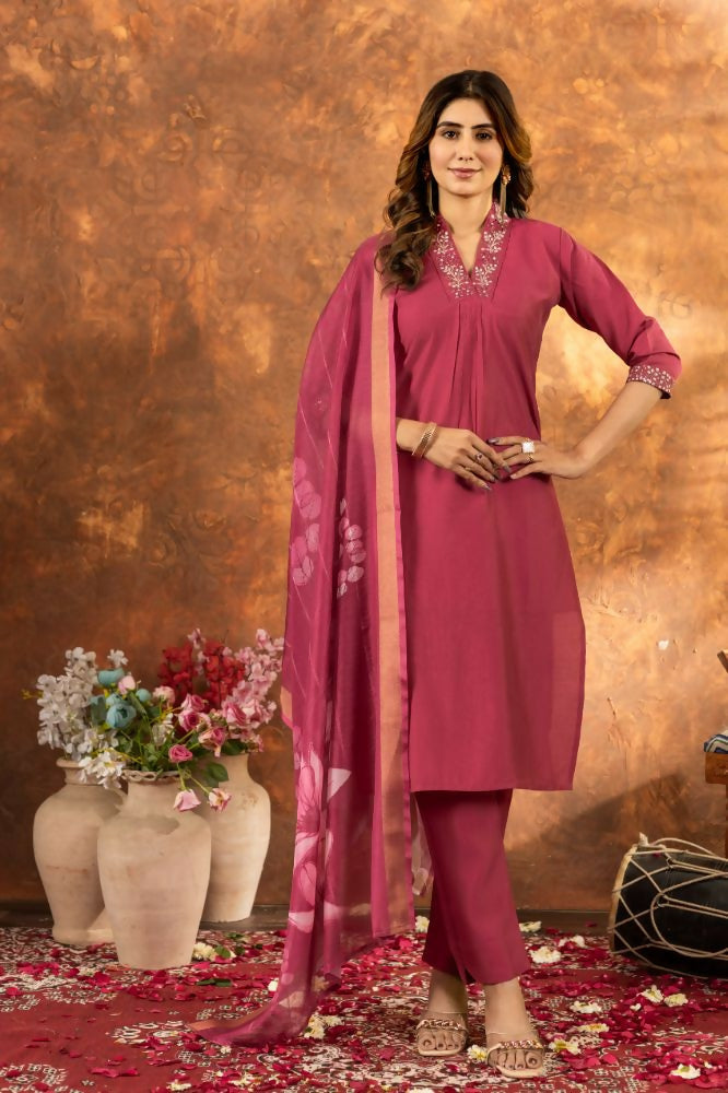Gajari Ready to Wear Salwar Kameez Set for Women by Infinity Export