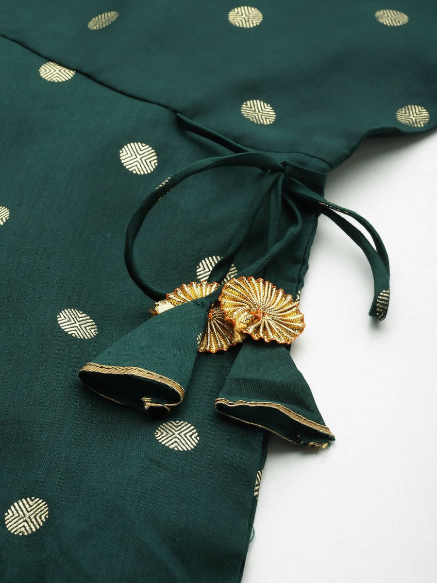 Ahalyaa Women's Traditional wear Ethnic Dress - Green