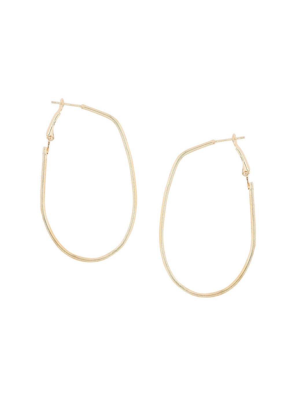 NVR Women Set of 2 Contemporary Hoop Earrings