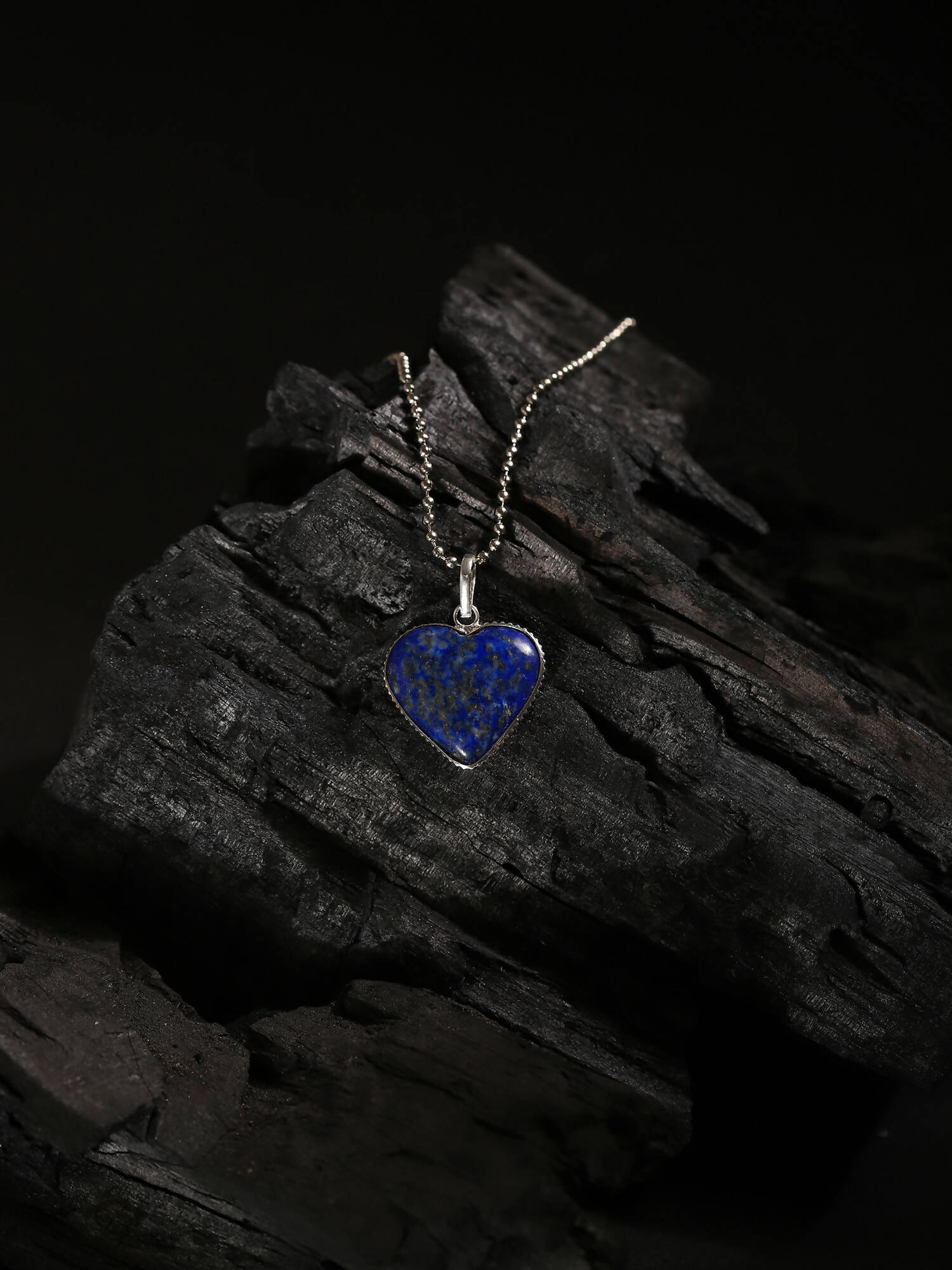 Women's Silver-Toned Blue Silver-Plated Handcrafted Chain - Ruby Raang