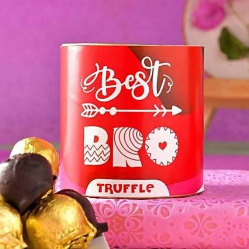 Ganesha Pearl Rakhi & Handmade Chocolate Truffle Combo